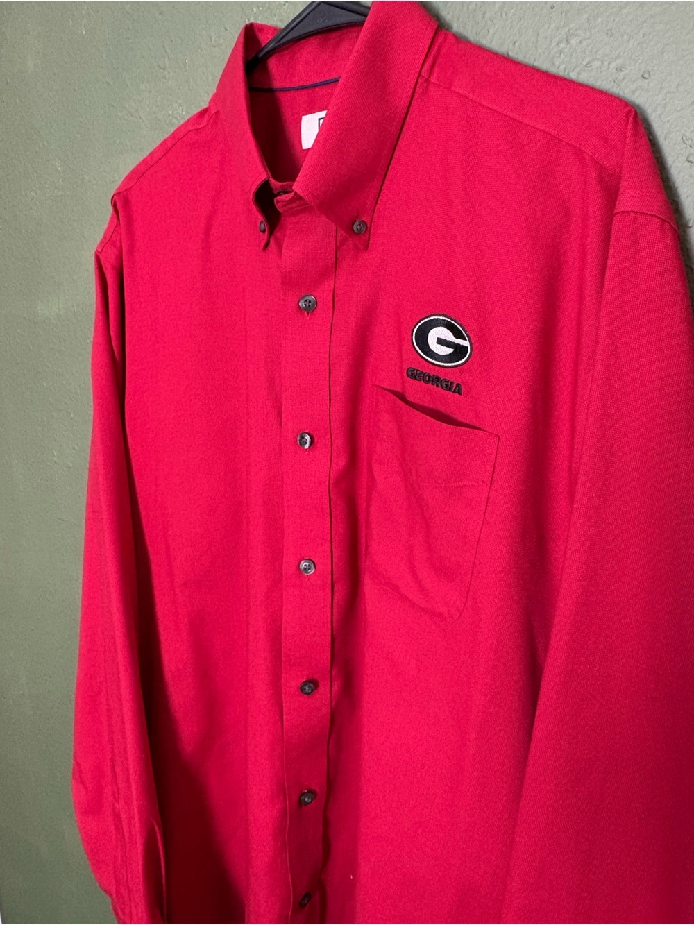 Georgia bulldogs state button down cutter and buck large
